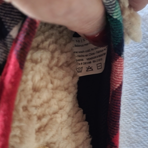 Dluxe by Dearfoams Sz 2-3 Unisex Kids Lil Bear Slippers - Picture 8 of 8